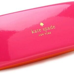 Kate Spade New York Pink & Orange Eyeglass Glasses Hard Shell Storage Carry Case